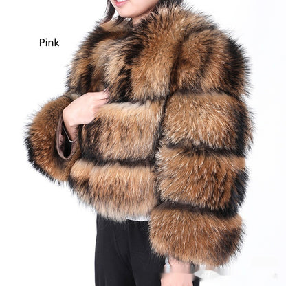 Regal Frost Raccoon Fur Jacket