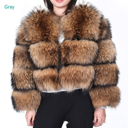 Regal Frost Raccoon Fur Jacket