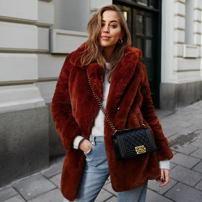 The Sienna Plush Faux Fur Coat