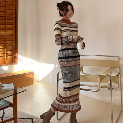 The Milan Cozy Knit Midi Dress