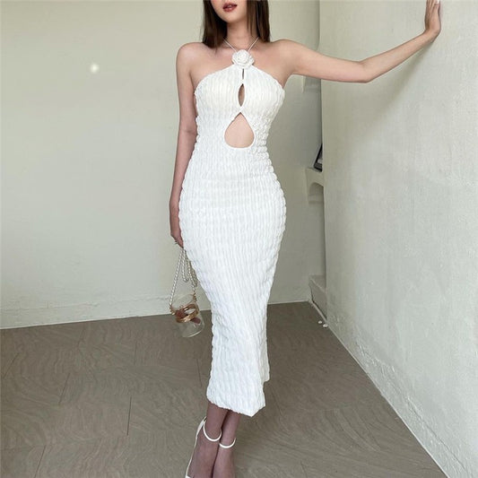 The Allure Keyhole Midi Dress