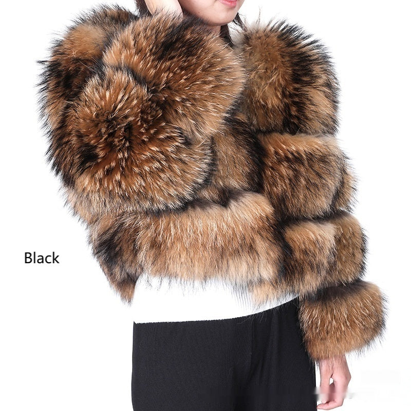 Regal Frost Raccoon Fur Jacket