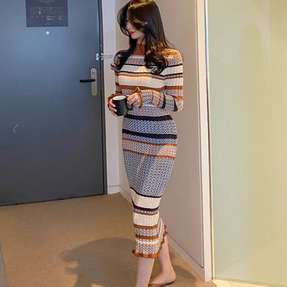 The Milan Cozy Knit Midi Dress