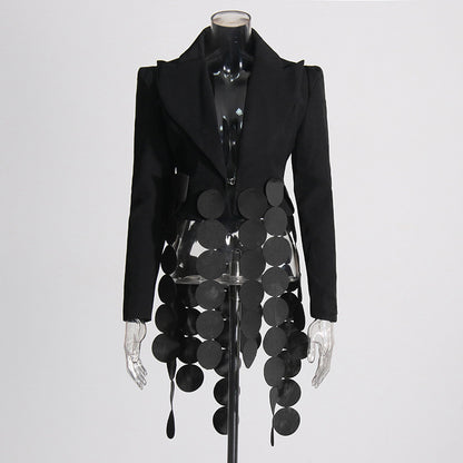 The Avant Noir Asymmetrical Blazer