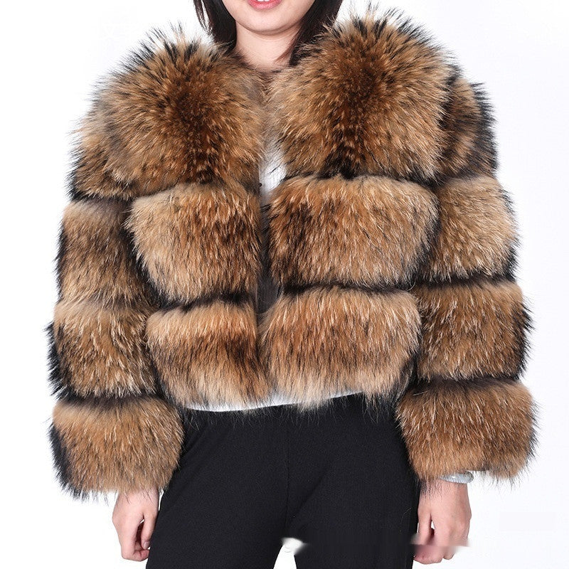 Regal Frost Raccoon Fur Jacket