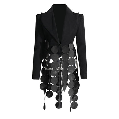 The Avant Noir Asymmetrical Blazer