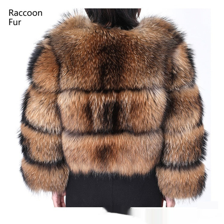 Regal Frost Raccoon Fur Jacket