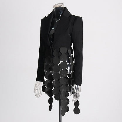 The Avant Noir Asymmetrical Blazer