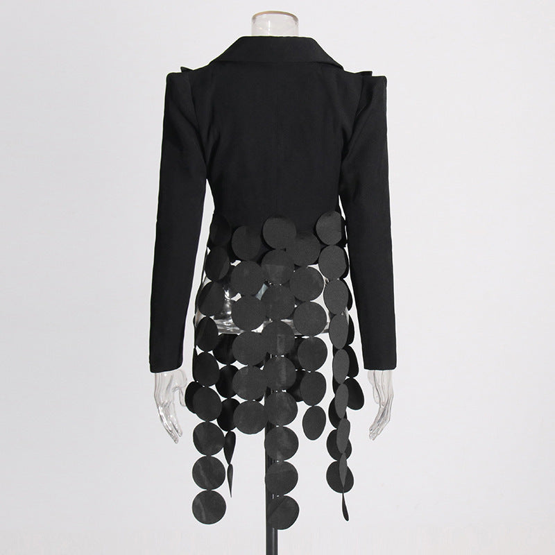 The Avant Noir Asymmetrical Blazer