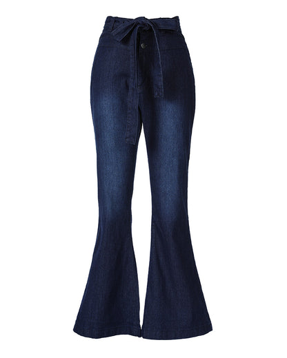 High Waist Flared Leg Jeans