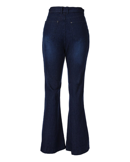 High Waist Flared Leg Jeans